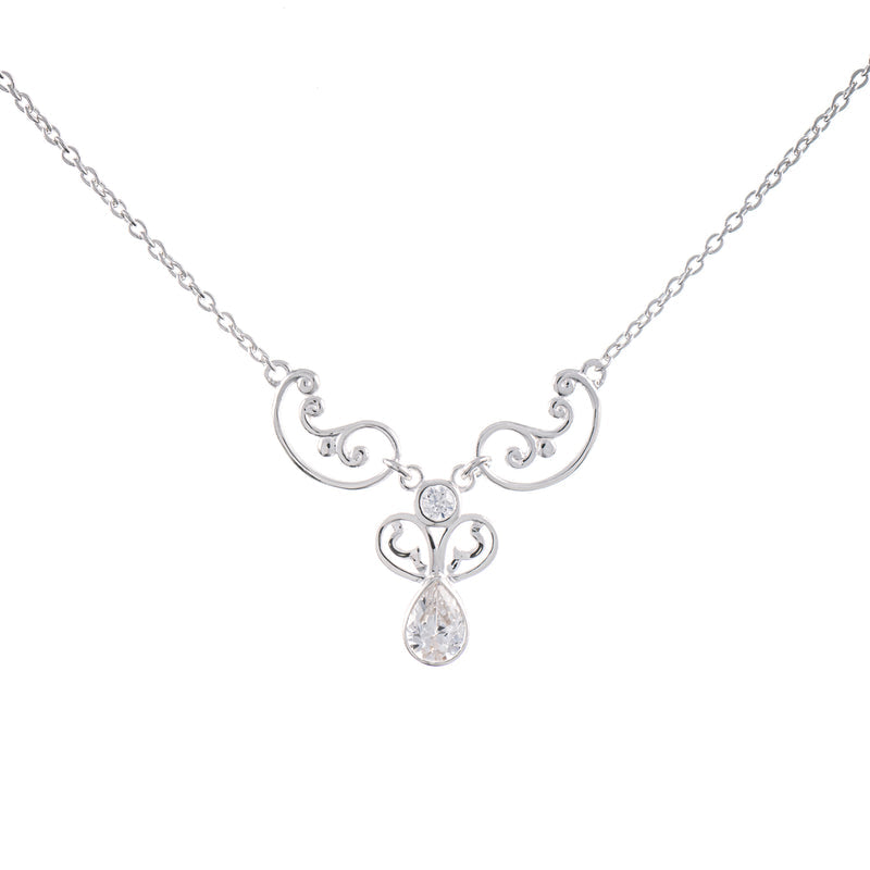 Collier 925 Silber Zirkonia weiss