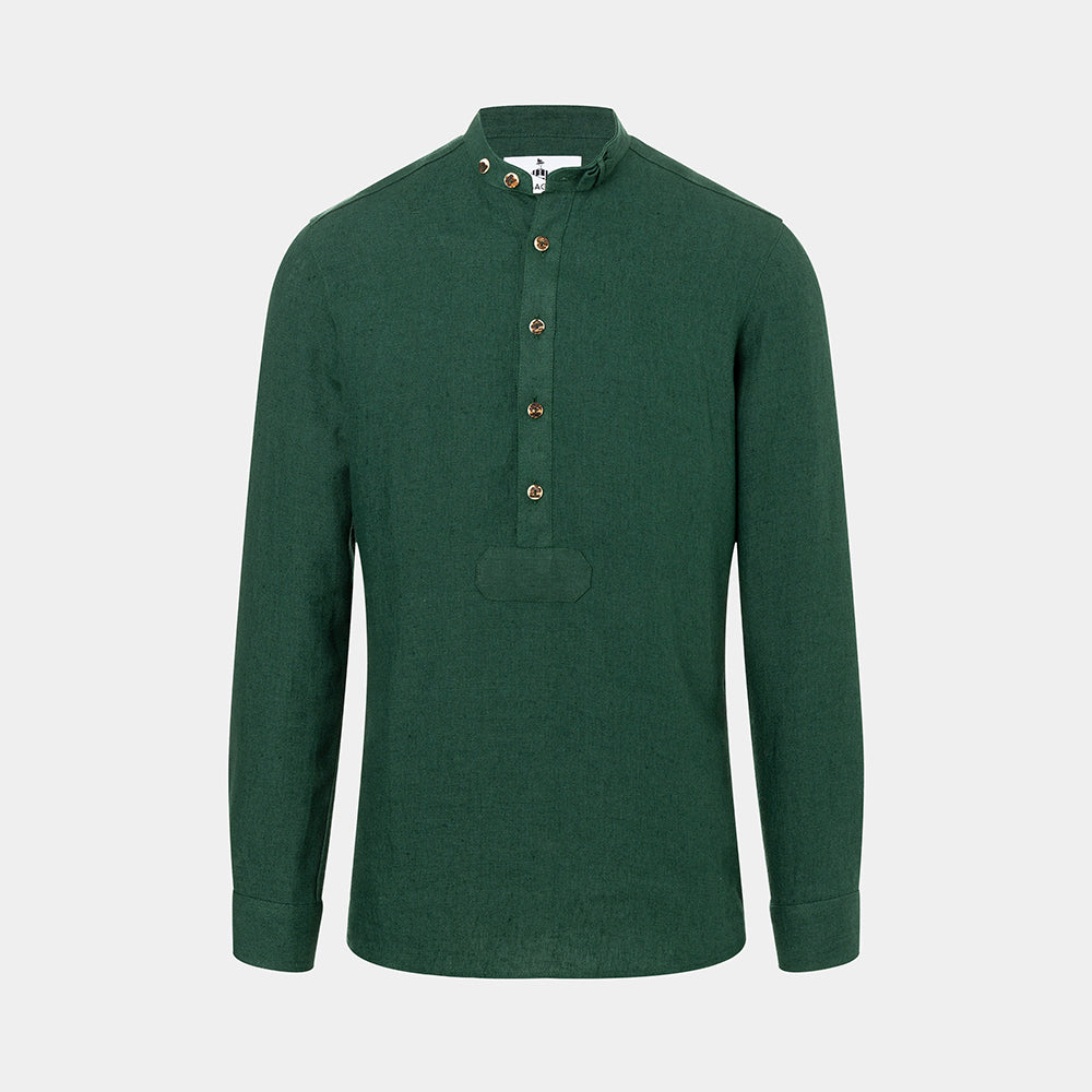 Leinenhemd Grün