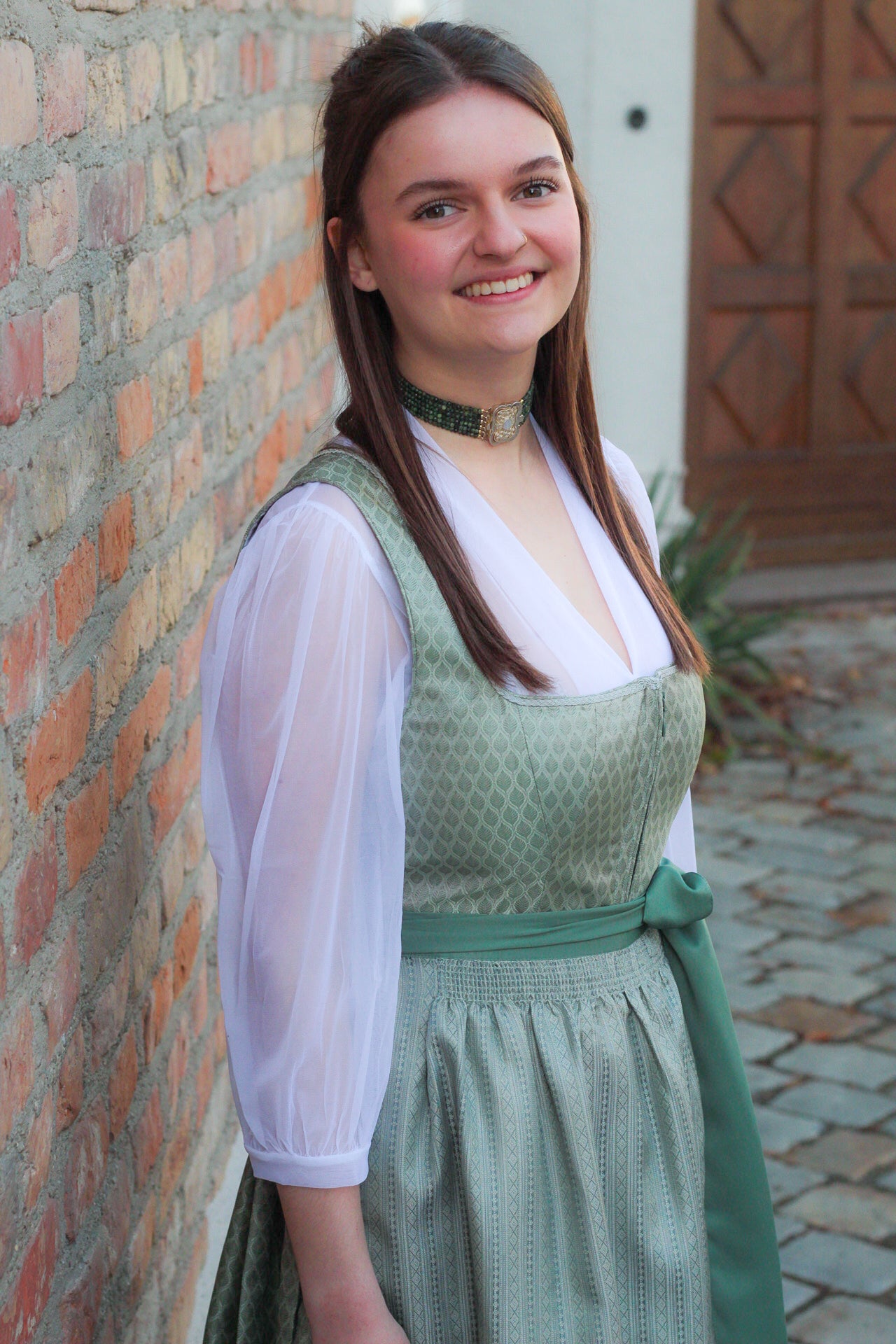 Dirndl Ella in Jadegrün