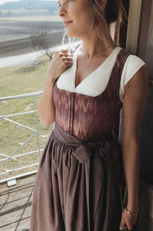 Leni Lex Dirndl Zoey, bordeauxrot