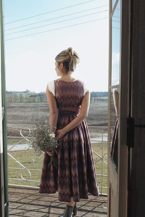 Leni Lex Dirndl Zoey, bordeauxrot