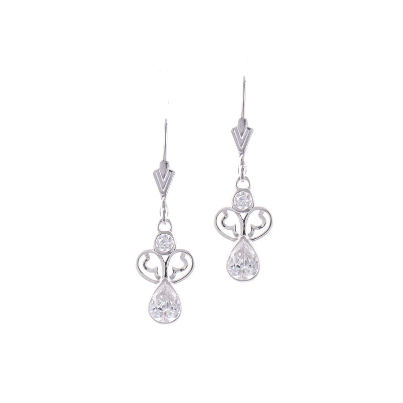 Ohrringe 925 Silber Zirkonia weiss