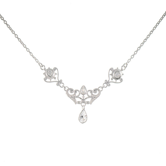 Collier 925 Silber Zirkonia weiss