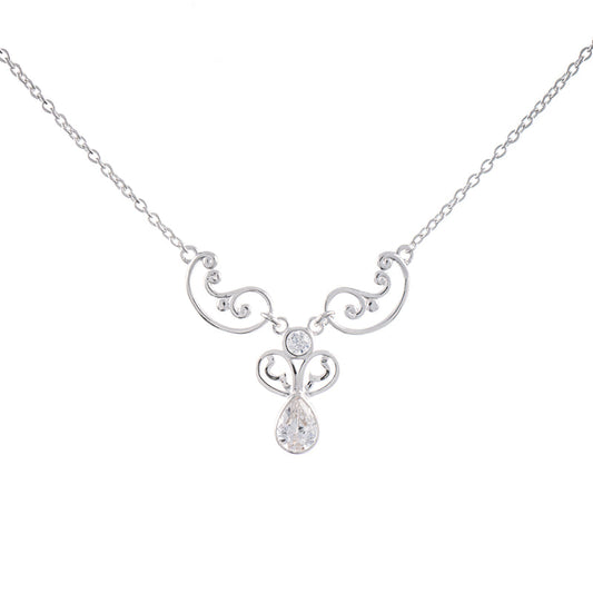 Collier 925 Silber Zirkonia weiss