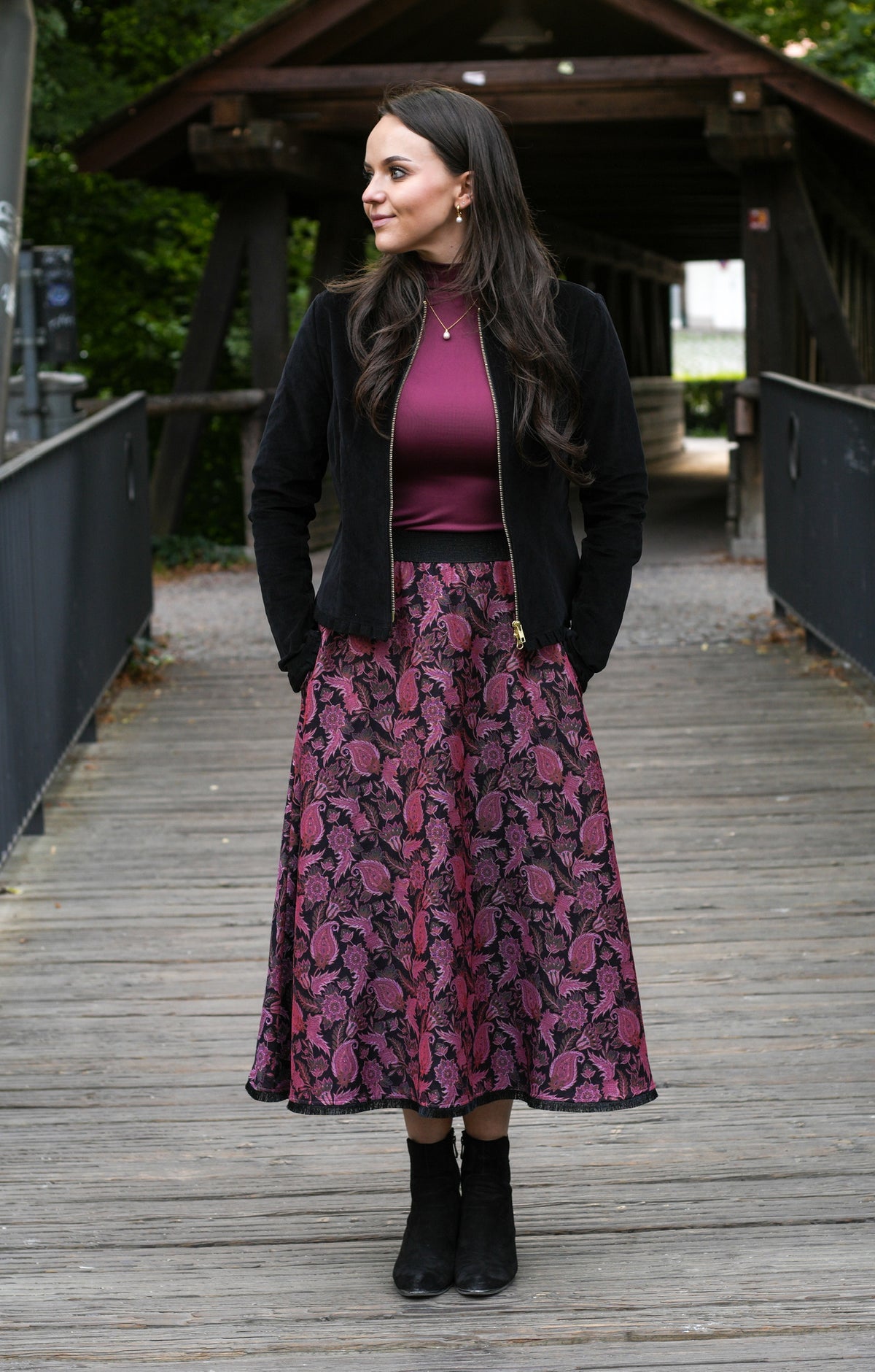 BellaSusi Tellerrock Diana in Indischpink mit Gummibund