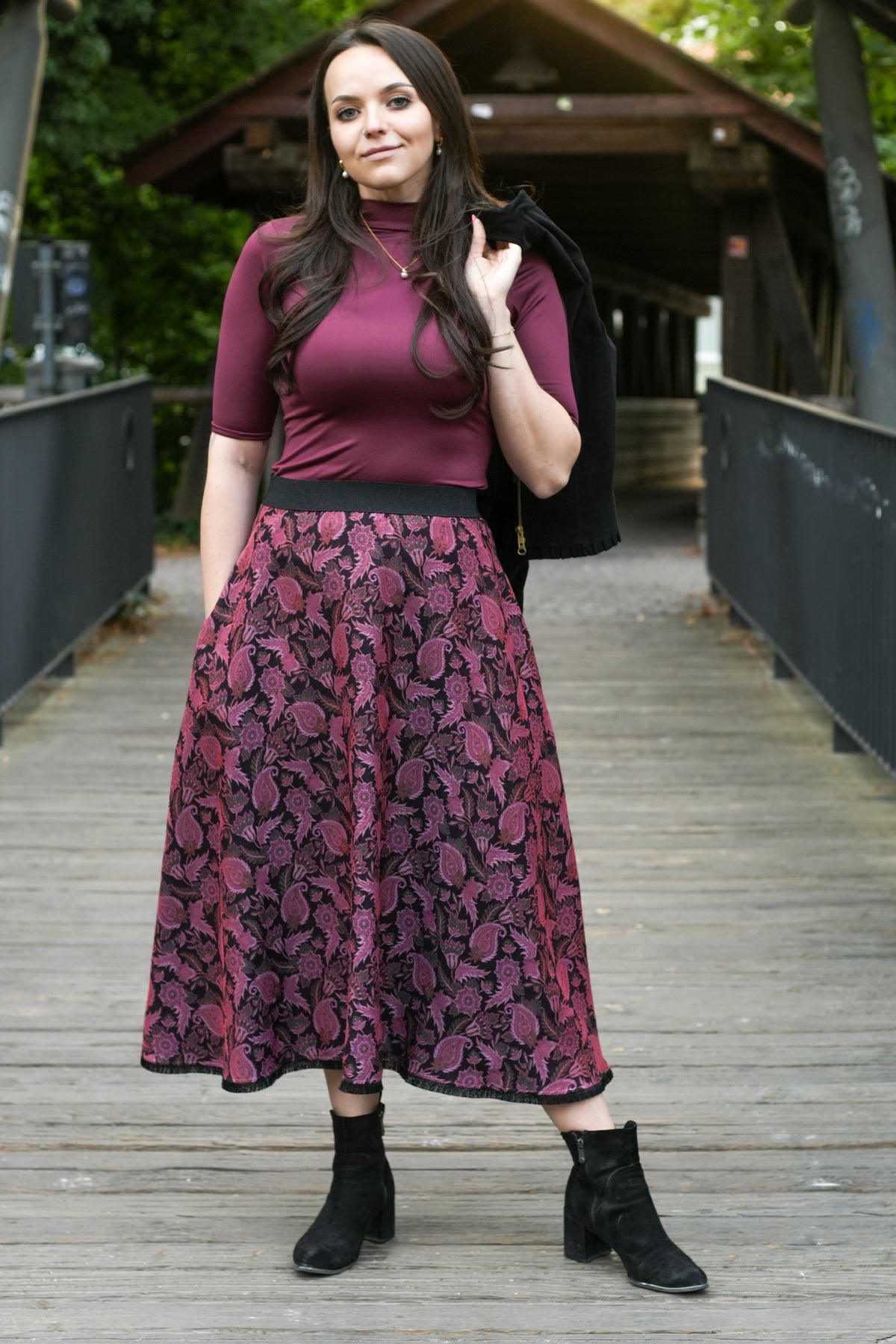 BellaSusi Tellerrock Diana in Indischpink mit Gummibund