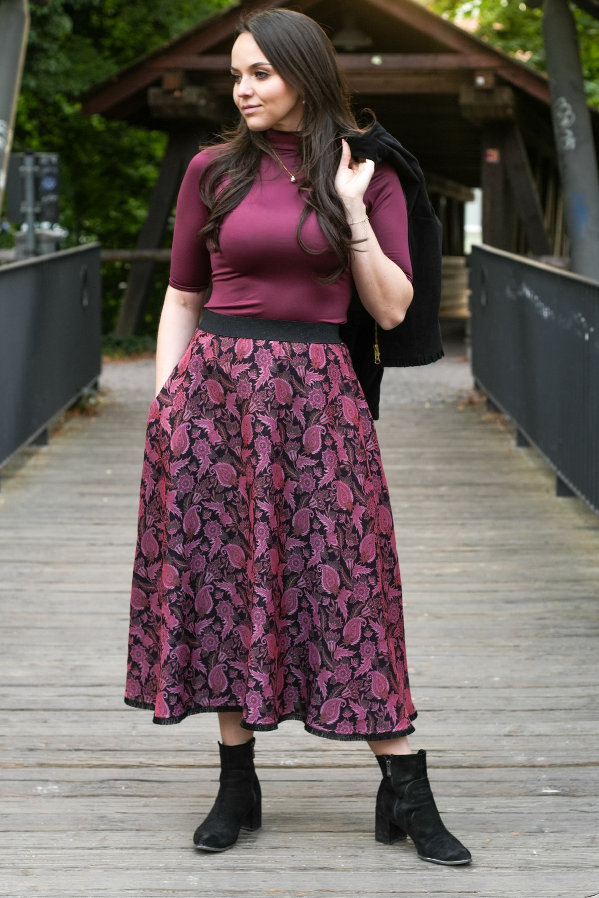 BellaSusi Shirt Emma in Weinrot