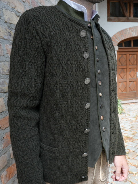 ATL Herren Strickjacke gemustert